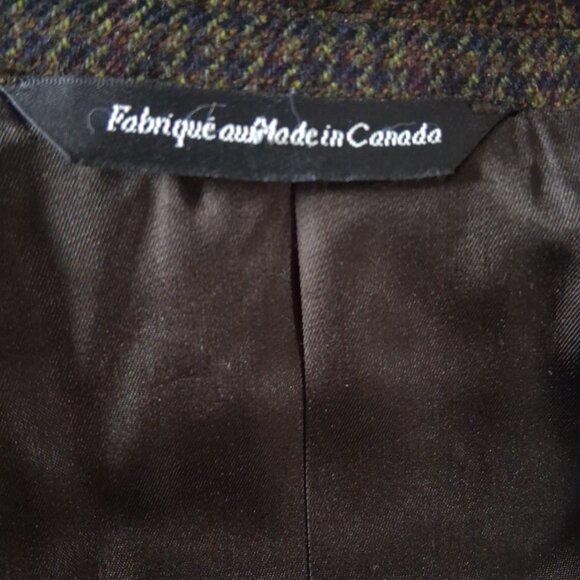 Vintage CAMBRIDGE Houndstooth Check Tweed Sport Jacket Ivy League Size 44 - Picture 10 of 14